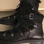 Nine West black leather suede Orynne waterproof boots US 9.5 Euro 40.5 Photo 9