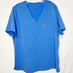 FIGS  Technical Collection 2-Pocket Blue Scrub Top Women’s Size XS Photo 0