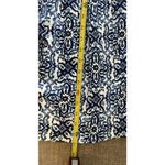 Milly  for Design Nation Fit & Flare Dress Size 10 Blue Tile Mosaic Sleeveless Photo 5