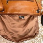 Roma  Leathers R or L Lock, 4 Keys Concealed Carry Crossbody - Tan Photo 9