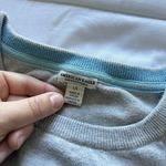 American Eagle Vintage 90s Y2K  Womens Size Large Gray Blue Crew Neck Sweater Photo 3