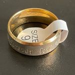 8mm gold forever love ring size 9 Photo 4