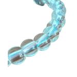 4Ocean Clear Glass Bead Bracelet Blue Pink Twist Cord Slide Adjustable Eco Photo 1