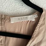 ASTR  Odette Wrap Sleeveless Linen and Tencel Dress Sz Small Khaki Photo 3