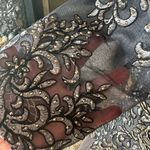 Mori Lee MGNY Madeline Gardner Formal Mother Of The Bride Charcoal Floor Length Bead 8/10 Photo 2