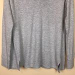 Calvin Klein Jeans Women’s Waffle Knit Gray V-Neck Long Sleeve Shirt Photo 2
