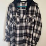 LA MIEL Black and Brown Plaid Shirt Size M Photo 0