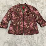 JS Collections Women's Paisley Silk Jacket Size 18 Canada Cottagecore Photo 1