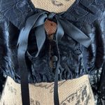 For Love & Lemons lace cropped top Color Black Size L NWT Photo 3