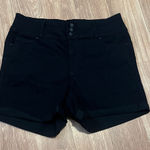 Wax Jean  High Waist Black Women's Shorts 1XL new stretchy Photo 0