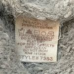 c'isa C’isa grey black star fuzzy sweater women’s size large Photo 4