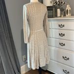 Andrew Marc Marc New York Sweater Dress Light Tan Womens M Cable Knit Acrylic Photo 6