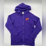 Nike  Sportswear Hoodie Womens Medium Purple Swoosh Full Zip Hooded Sweatshirt Photo 0