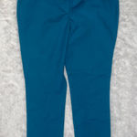 Boden USA Boden teal woman’s slacks mid rise pants stretchy size 14 L EUC Photo 0