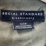 Sanctuary Social Standard Womens S Shirt Jacket Green Safari Tencel Army Shacket Photo 2