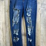 Cello Size 11/30 Distressed Ripped Torn Cropped Straight Leg Jeans w/5 Pockets Photo 0