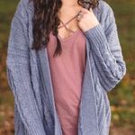 Boutique Chunky Cardigan Gray Size L Photo 0