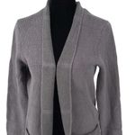 Maurice's Womens Solid Seamed Open Cardigan Pockets Gray Size XS Photo 1
