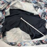 CJ Banks Flamingo Palm Leaves Tropical Skort Pockets Size 22W Resort Vacation Blue Photo 11