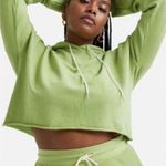 Mate the Label NWT Green Organic Terry Crop Hoodie - Small Photo 0