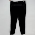 Halston Heritage Black Ponte Knit Tuxedo Ankle Zip Pants - Size 6 Photo 1