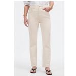 Madewell NWT   Jean White Canvas-Wash 90s-Straight High-Rise 30 Photo 1