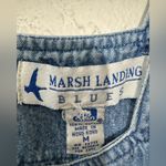 Marsh Landing Vintage  Blues Denim Tank Zipper Back Dress Size Medium Photo 1
