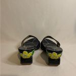 Source Unknown Navy Blue Wooden slip-on Clogs with round heels size 39 Photo 4