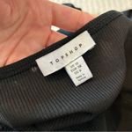 Topshop  Black Ribbed Long Sleeve Midi Dress Photo 4