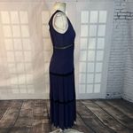 Ella Moss  purple black lace ankle length maxi dress size small Photo 5