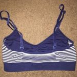 Victoria's Secret BLUE & WHITE STRIPE VSX SPORTS BRA SEAMLESS Photo 1