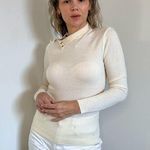 Ba&sh  Rock Shoulder Snap Turtleneck Sweater in Ecru Photo 4