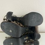 Seventeen Vintage Y2K 90s Brown Ankle Strappy Chunky Block Heel Formal Sandals Photo 9