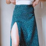 SheIn HIGH SLIT POLKA DOT MIDI SKIRT Photo 0