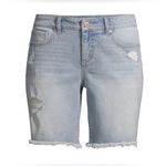 Sofia Vergara Distressed Bermuda Jean/Denim Shorts. Photo 3