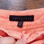 Anthropologie Sanctuary • Newport linen shorts orange drawstring waist cargo pockets beach Photo 4