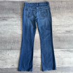 Gap  Curvy Flare Blue Jean Womens 10 Long (32.5X34) Mid Rise Medium Wash Y2K Photo 2
