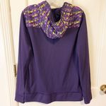 Adidas purple & neon climalite techfit water resistant zip up hoodie Photo 1