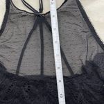 Honeydew Women's Bralette Black Sheer High Neck Strappy Back Size Medium Photo 5