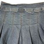 Dazy Pleated Jean Micro Mini Skirt/Skort Small/XS* Faded Dark Wash Denim Y2K 80s Blue Size undefined Photo 6