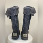 UGG  Classic Cardy Knit Boots Women’s Size 7 Gray Tall Sweater Style Photo 4