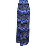 Francesca's Collections Miami royal blue elephant maxi skirt size medium Photo 2