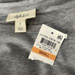 Style & Co  Small Top Long Sleeves Stretch Crew Neck Gray Heathered New Photo 2