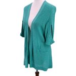 Anthropologie Angel of the North Turquoise Chrysalis Cardigan Sweater Size XS Green Photo 3