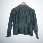 Allison Taylor  S 6 Silk Y2K Witchy Black Sequined Beaded Button Down Top Evening Photo 5