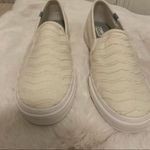 Keds Double Decker Ribbed Wave Slip On Sneakers White Ivory Cream NWT Size 8.5 Photo 2