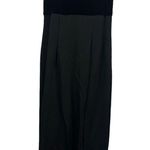 Jazz II Formal Black Velvet Accent Slit Front Sleeveless Maxi Gown Dress Size 10 Photo 11