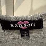 Graphic RANSOM Tank Top Size M Country Western Concert Coastal Cowgirl Fun Gray Size M Photo 6