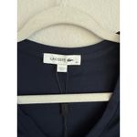 Lacoste  Women's Short Sleeve Cotton Jersey Vneck Tee Shirt Navy Blue Size 32 NEW Photo 7