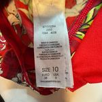 One Piece Red Floral  Swimsuit Womens 6 Photo 6